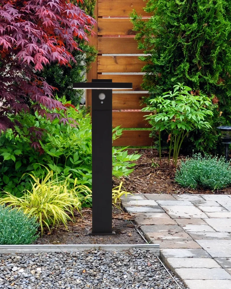Candeeiro LED de jardim Bollard preto 50 cm POPLAR