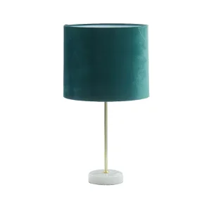 Candeeiro mesa AEGON - Veludo, Base mármore - .43 cm -Verde