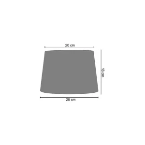 Candeeiro de mesa TOSEL ALFENA tecido certo vermelho D30 x H58 cm