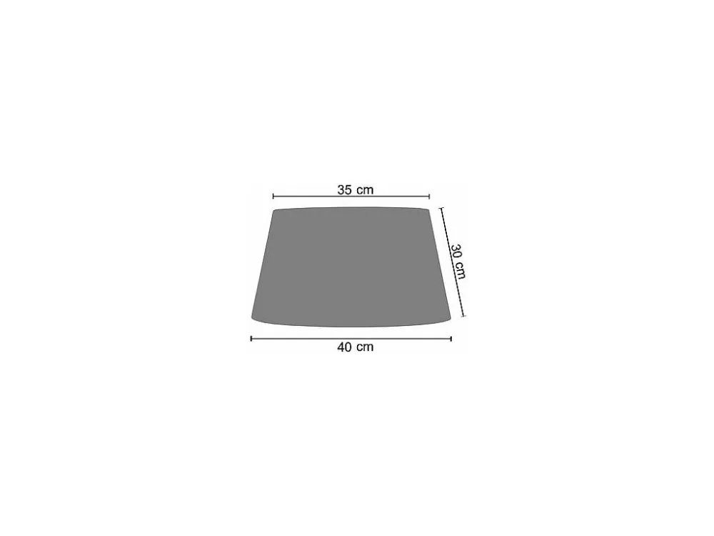 Candeeiro de mesa TOSEL BURNABY tecido vaso âmbar D35 x H50 cm