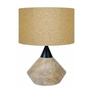Candeeiro de mesa TOSEL LAM.LUGANO metálico rasgar cobre D34 x H33 cm