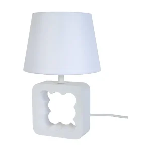 Candeeiro de mesa TOSEL VILI tecido coluna fresco D30 x H54 cm