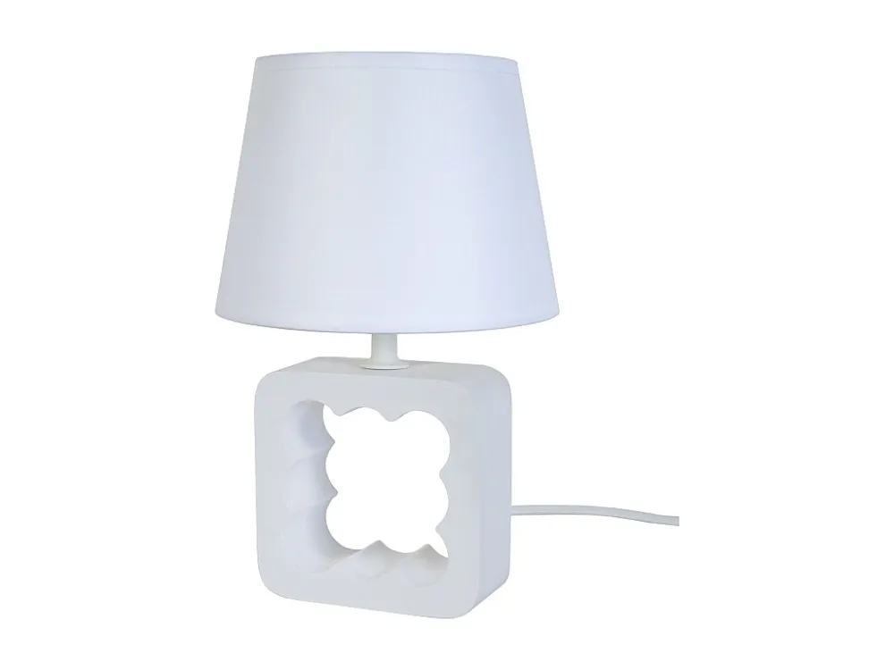 Candeeiro de mesa TOSEL VILI tecido coluna fresco D30 x H54 cm