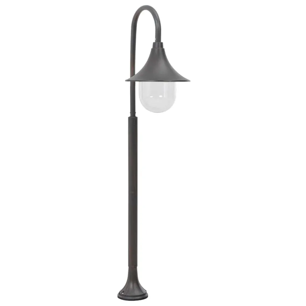 Candeeiro de pé para jardim E27 120 cm alumínio tom terroso