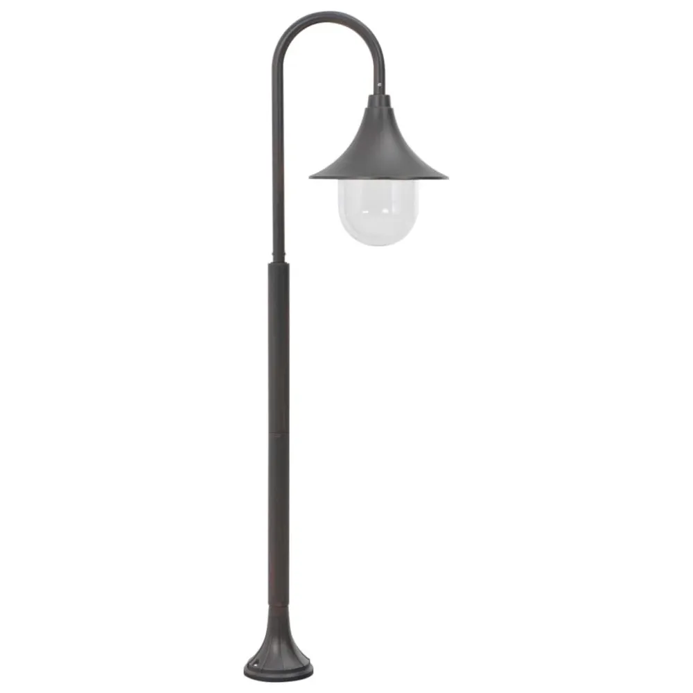 Candeeiro de pé para jardim E27 120 cm alumínio tom terroso