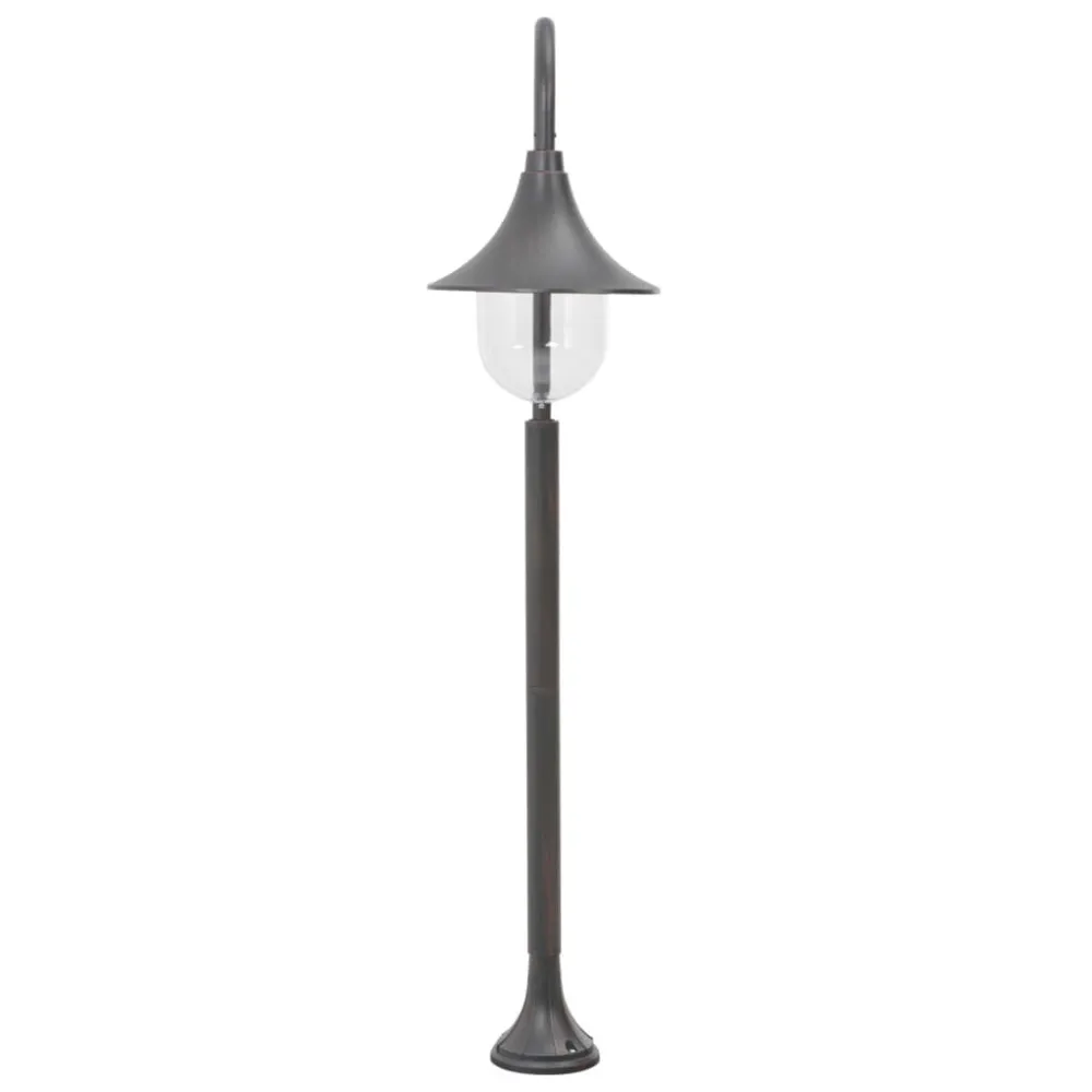 Candeeiro de pé para jardim E27 120 cm alumínio tom terroso