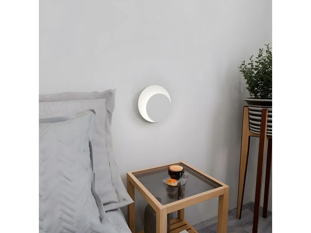 Candeeiro de Parede Circle, Branco, 22x20x13 cm, EPIKASA