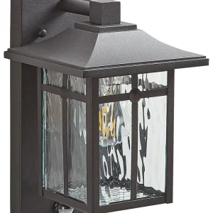 Candeeiro de parede com sensor de movimento preto 30 cm TEVIOT Instalação sem Fio