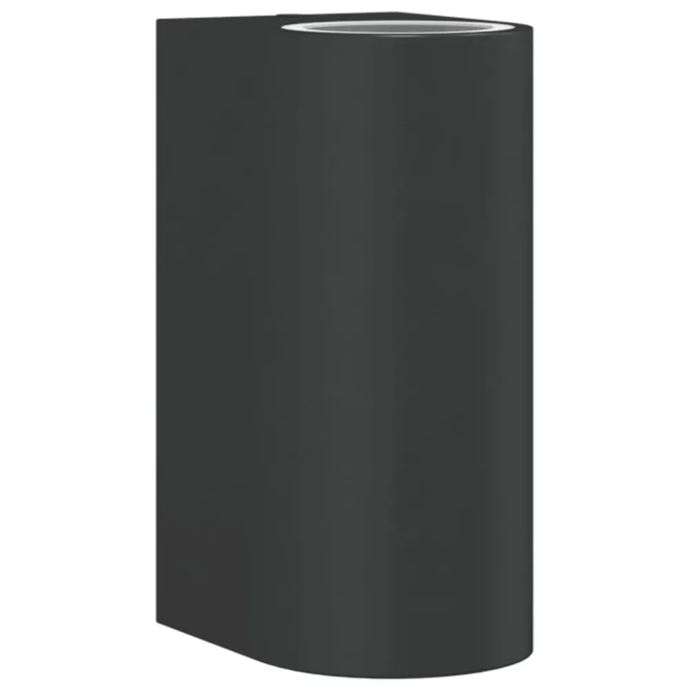 Candeeiro de parede para exterior alumínio fundido preto
