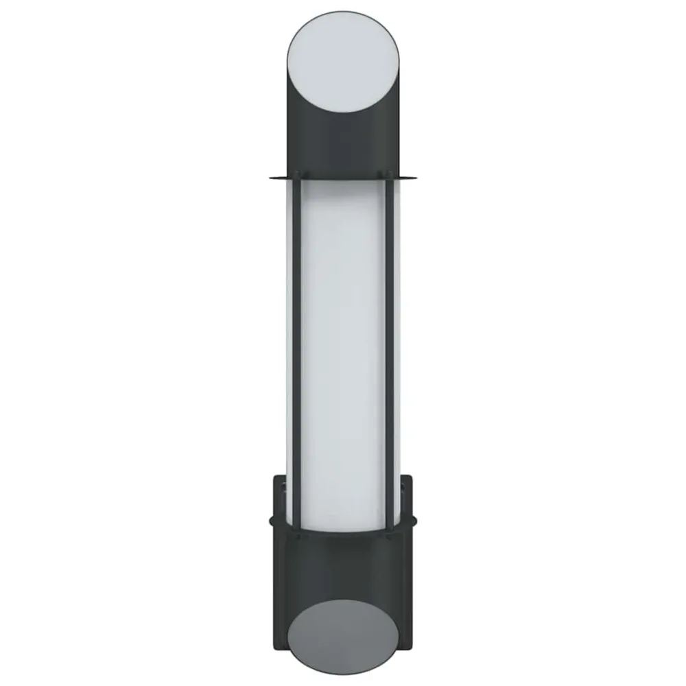 Candeeiro de parede para exterior ço inoxidável preto Alumínio Fundido