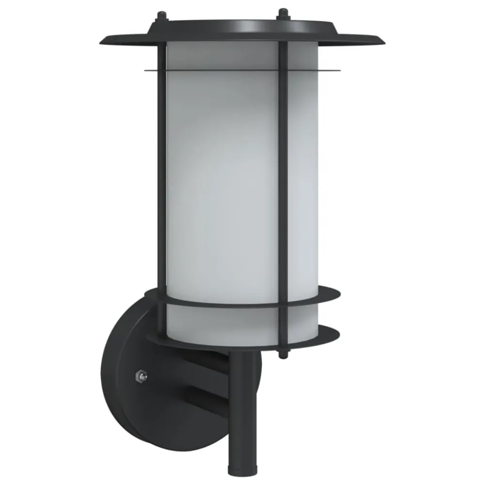 Candeeiro de parede para exterior ço inoxidável preto com Grau de Proteção IP67