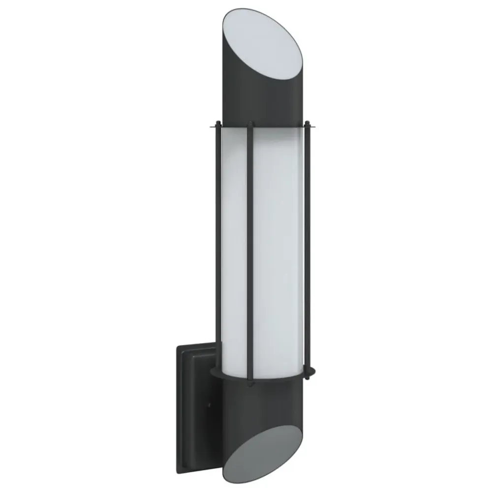Candeeiro de parede para exterior ço inoxidável preto Alumínio Fundido