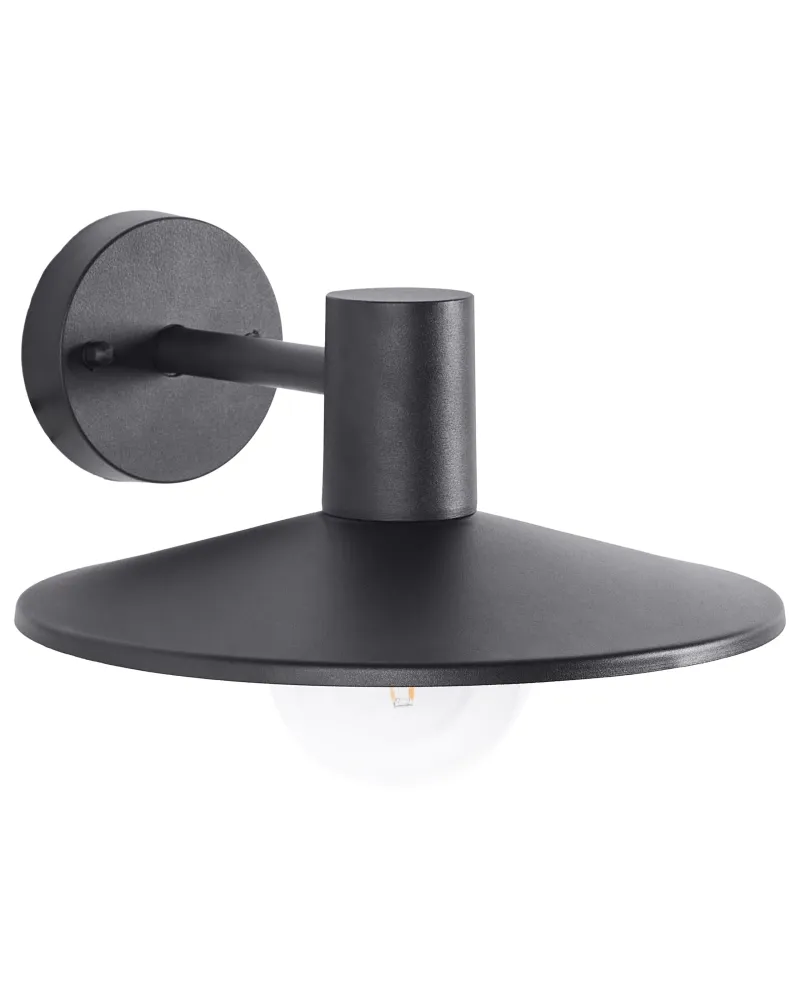 Candeeiro de parede preto 20 cm BARALIA para Fachada