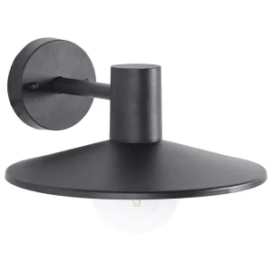 Candeeiro de parede preto 20 cm BARALIA para Fachada