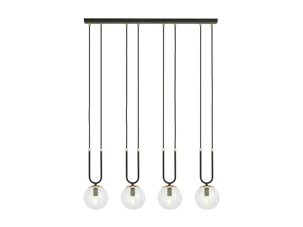Candeeiro Suspenso Glam, Preto, 92x115x15 cm, EPIKASA