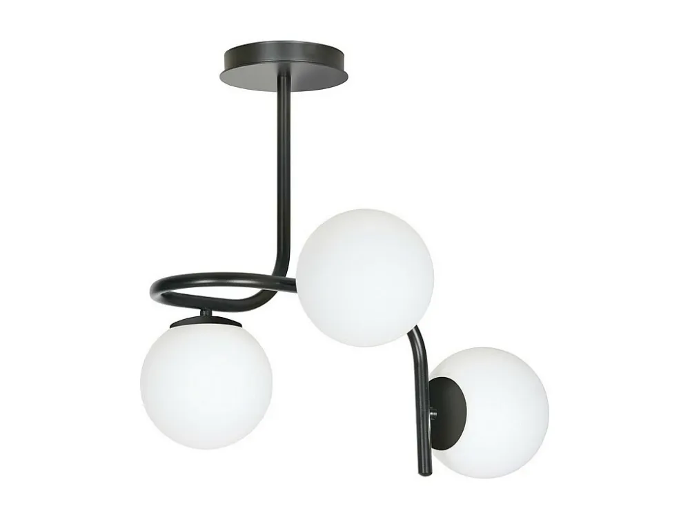 Candeeiro de Teto Kalf, Preto, 57x51x40 cm, EPIKASA com Sensor de Movimento PIR