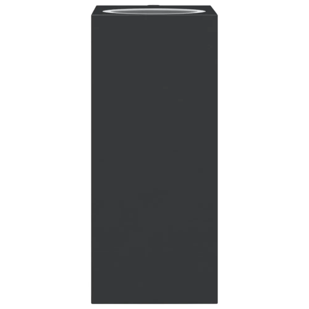 Candeeiros de parede para exterior 2 pcs alumínio fundido preto