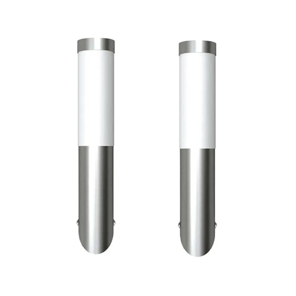 Candeeiros de parede para exterior 2 pcs ço inoxidável com Sensor de Movimento PIR