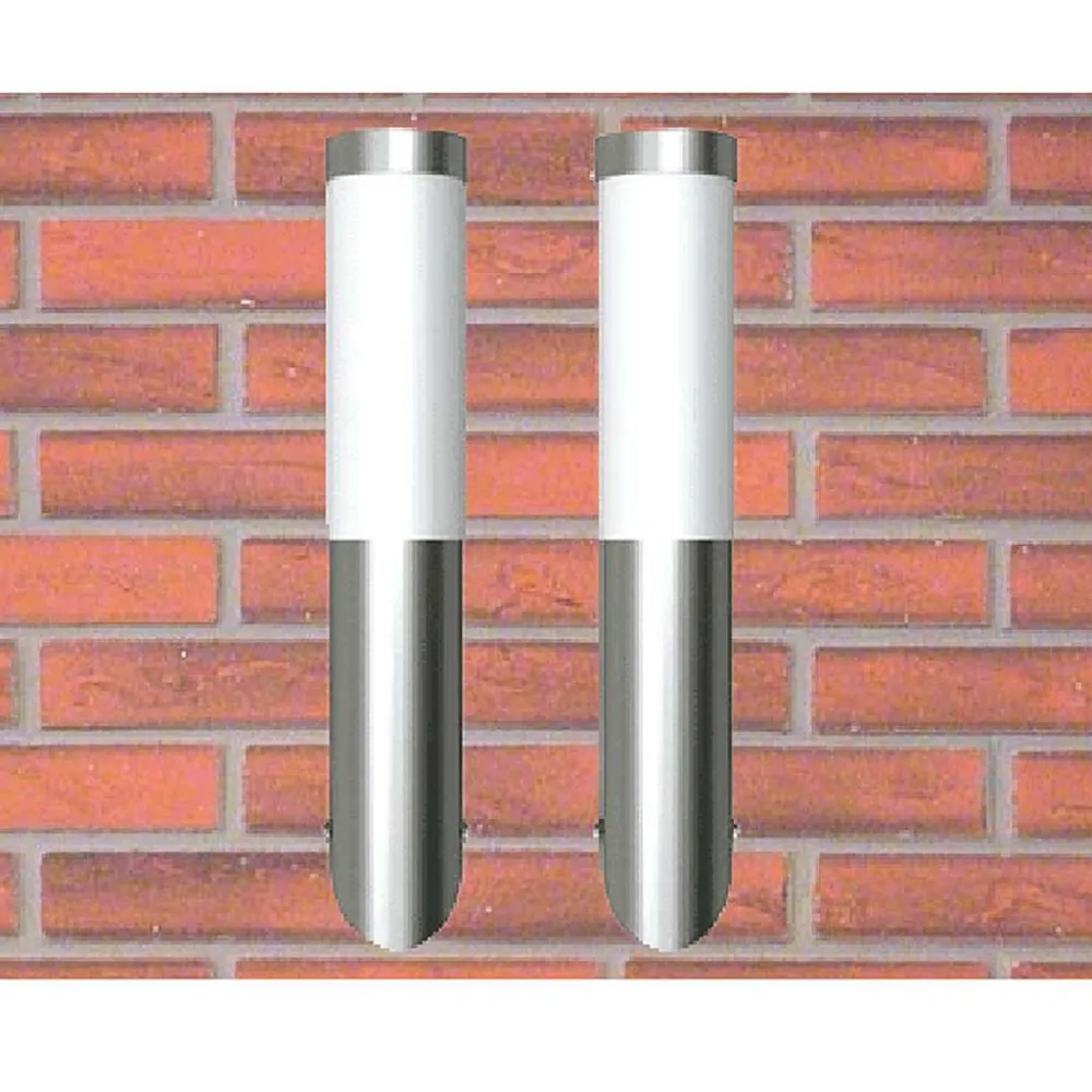 Candeeiros de parede para exterior 2 pcs ço inoxidável com Sensor de Movimento PIR