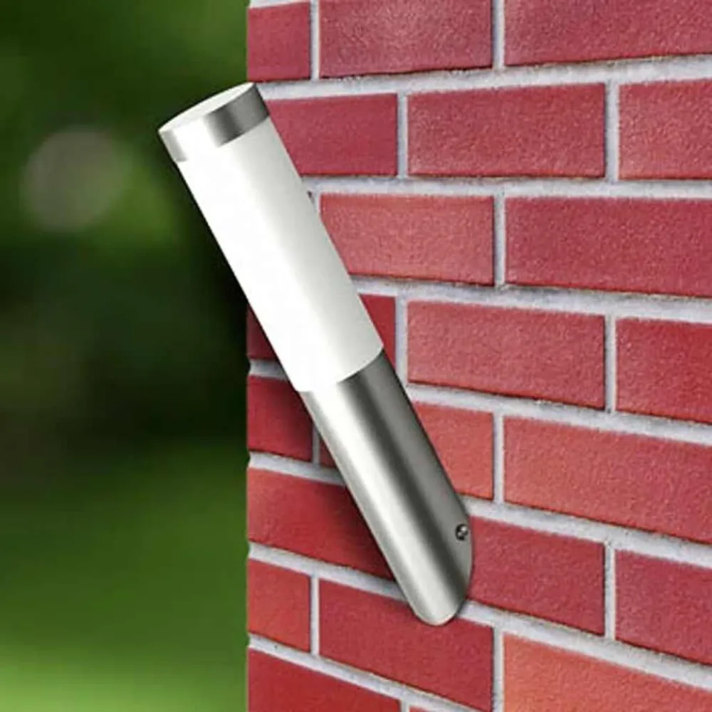 Candeeiros de parede para exterior 2 pcs ço inoxidável com Sensor de Movimento PIR