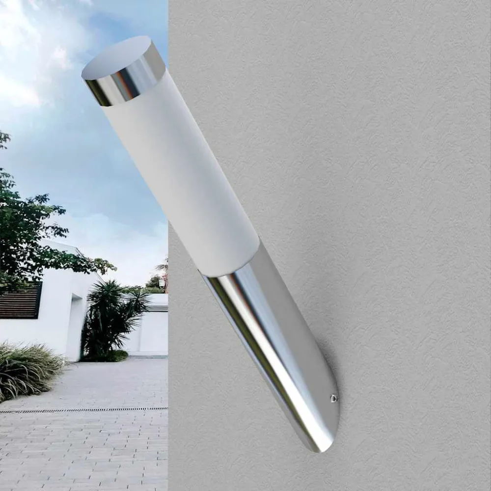Candeeiros de parede para exterior 2 pcs ço inoxidável com Sensor de Movimento PIR