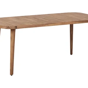 Certified Acacia Garden Dining Table 180 x 90 cm Light Wood PARAGGI