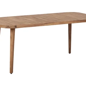 Certified Acacia Garden Dining Table 180 x 90 cm Light Wood PARAGGI