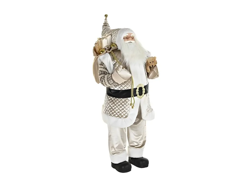 Decoração DKD Home Decor Pai Natal Cinzento PVC 60 x 50 x 124 cm