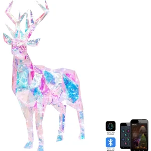 Decoração LED inteligente com app rena multicolorido 90 cm POLARIS