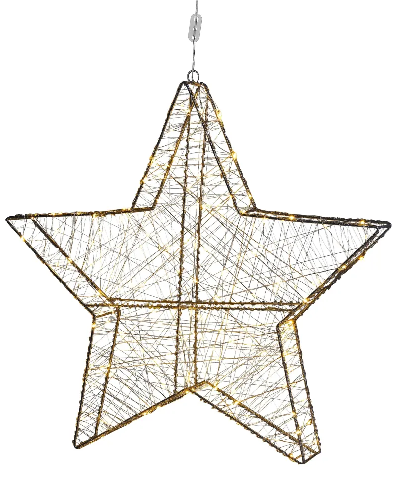 Decoração para exterior em forma de estrela LED 58 cm KURULA