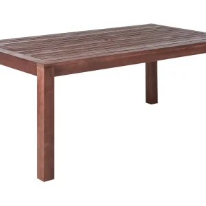 Eucalyptus Garden Dining Table 180 x 100 cm Dark Wood TUSCANIA