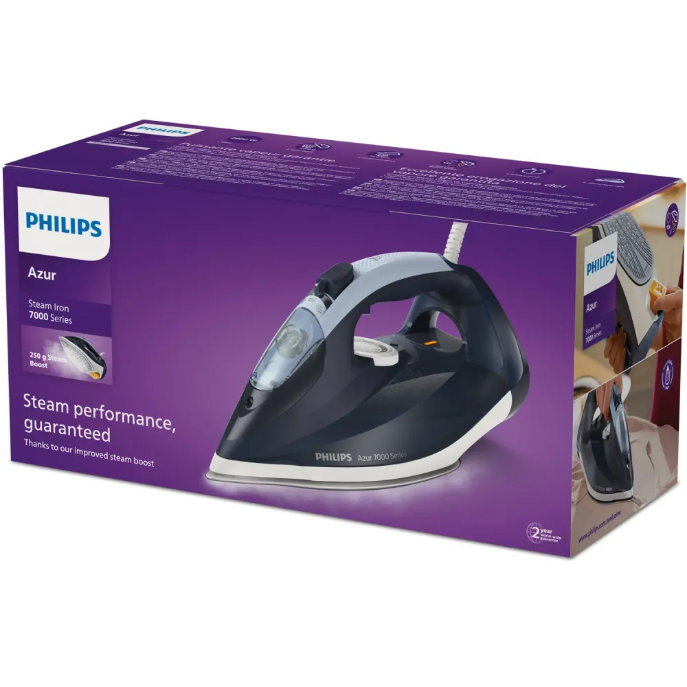 Ferro Vapor Philips DST7030/20 | 2800W, 50gr/min, Calc Clean