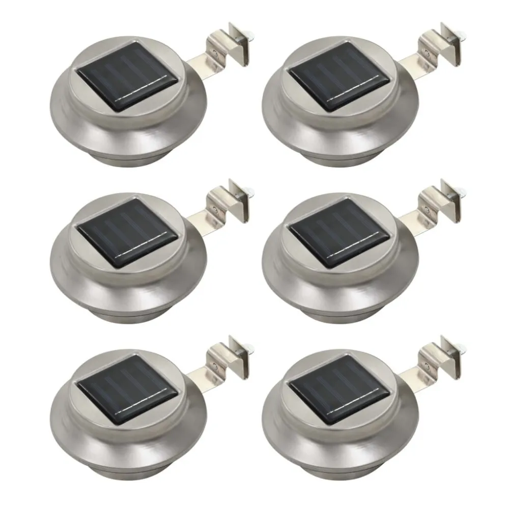 Fita LED à Prova d'Água Candeeiro de exterior solar LED 6 pcs branco redondo 12 cm