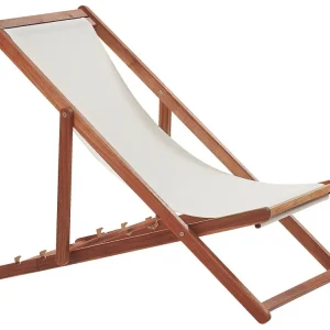 Folding Deck Chair and 2 Replacement Fabrics (Various Options) Dark Wood ANZIO