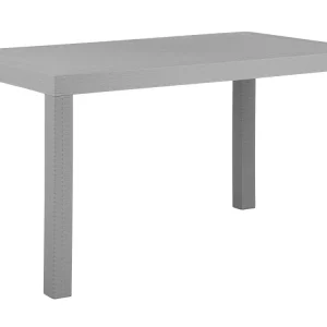 Garden Dining Table 140 x 80 cm Light Grey FOSSANO