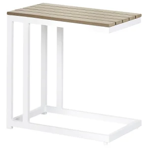 Garden Side Table Light Wood and Alvo MESSINA