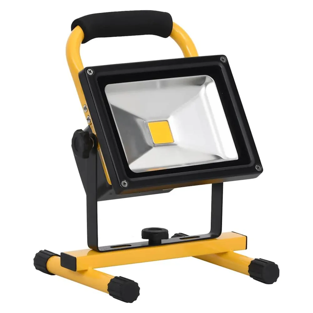 Holofote LED recarregável com pega 30 W branco glacial
