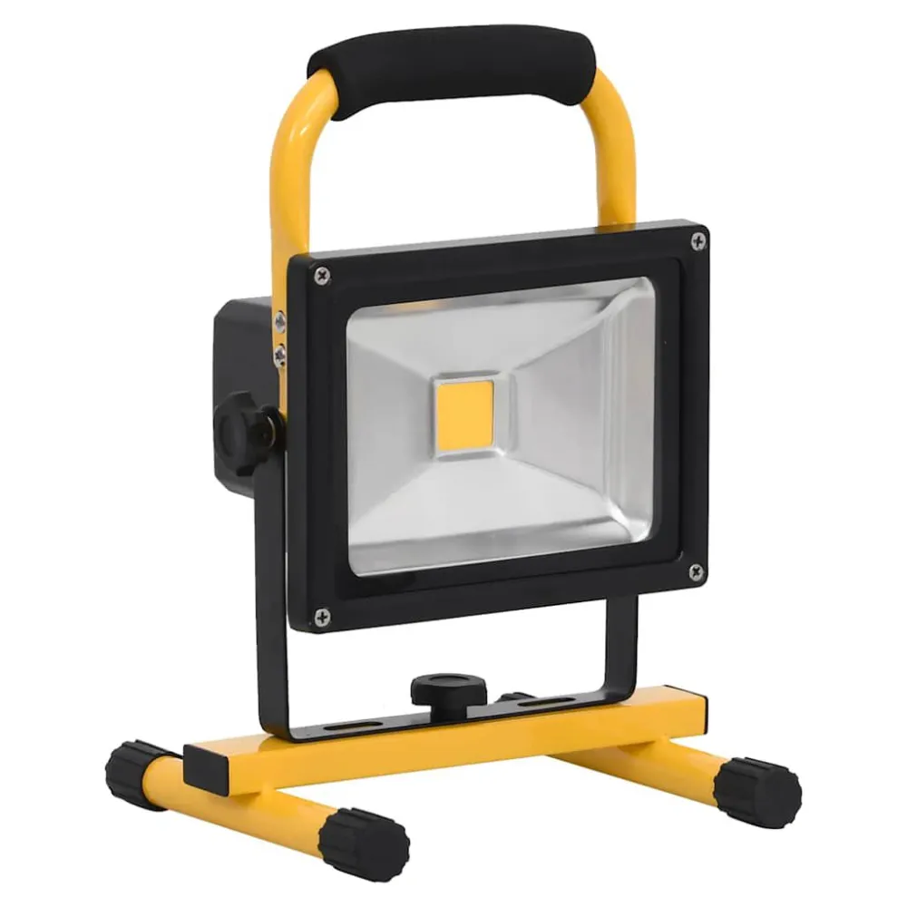 Holofote LED recarregável com pega 30 W branco glacial