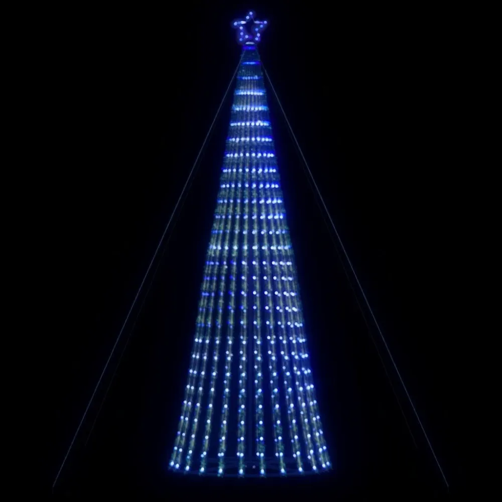 LED Árvore de Natal 1028 LEDs Azul 403 cm