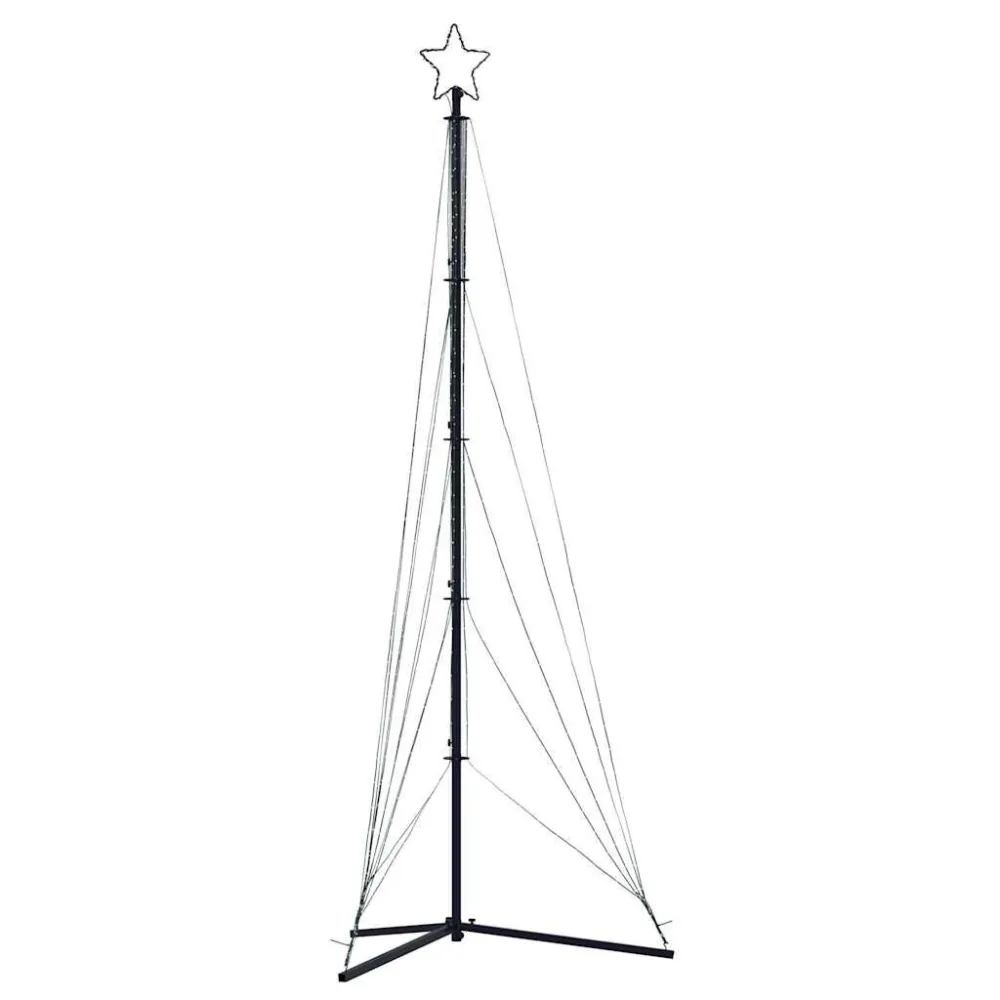 LED Árvore de Natal 525 LEDs Branco Abrasador 302 cm