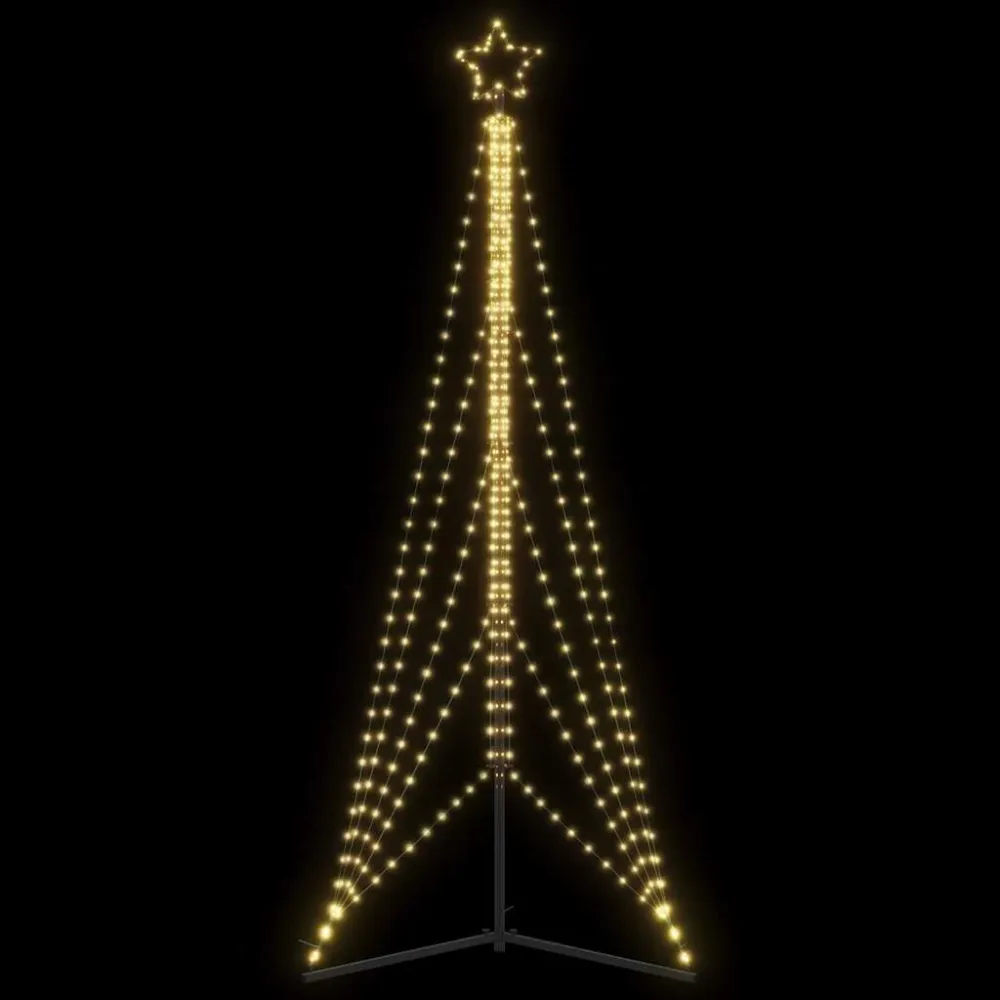 LED Árvore de Natal 525 LEDs Branco Abrasador 302 cm