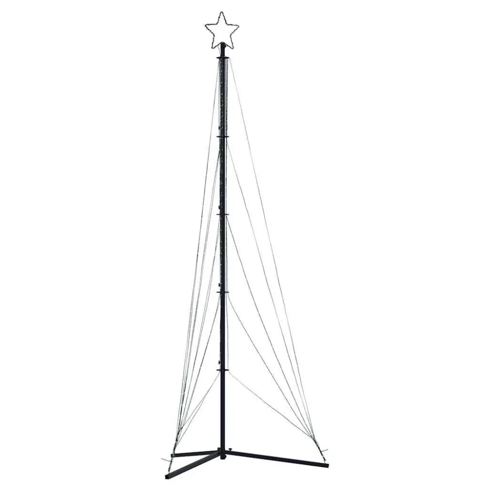 LED Árvore de Natal 525 LEDs Branco Abrasador 302 cm