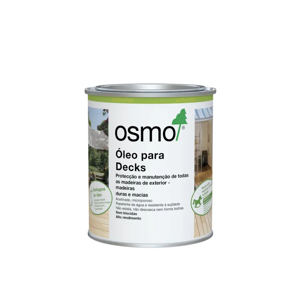Óleo para Decks Cor Teca Incolor Osmo 750ml - Ref. 007