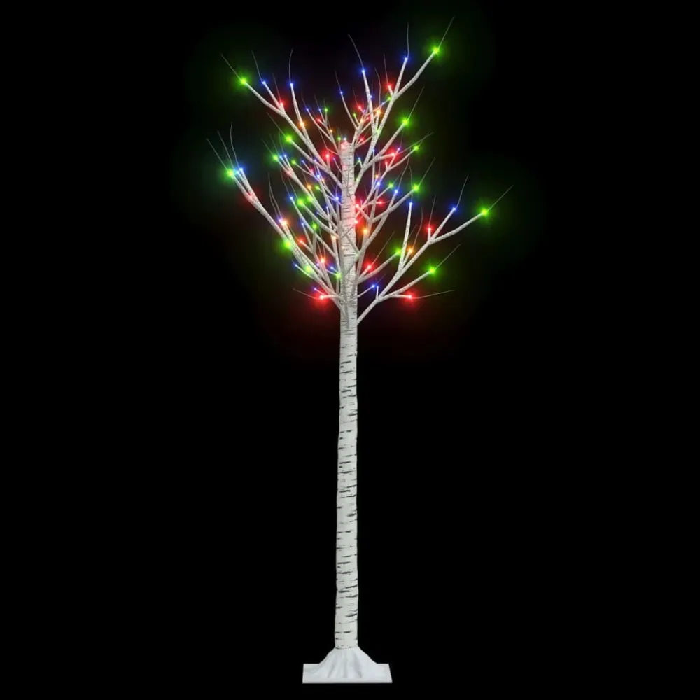 Luminária de Parede Externa Árvore de Natal 140 LEDs salgueiro int./ext. 1,5m colorido