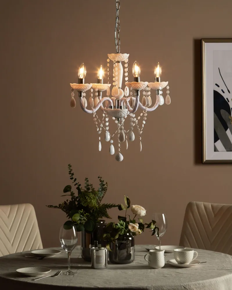Luz de Passagem Lustre branco KALANG