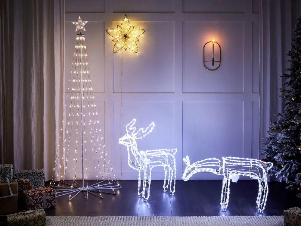 Outdoor LED Decoration Animated Roe Deer 53 cm Marfim KRISTNES