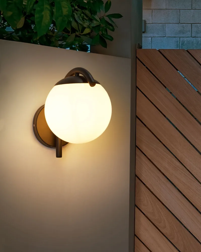 Outdoor Wall Lamp Carvão KULSI com Sensor de Movimento PIR