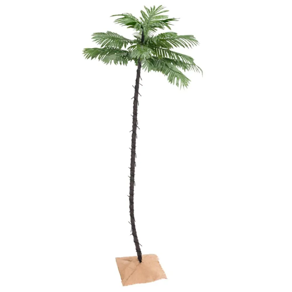 Palmeira com 136 luzes LED 220 cm branco febril