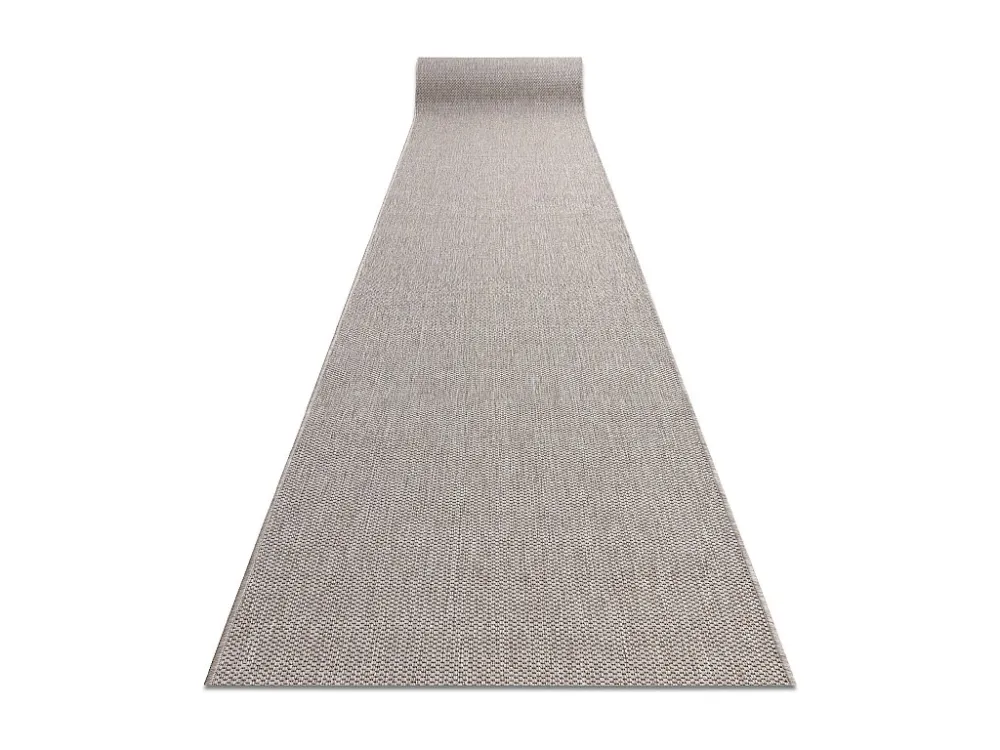 PASSADEIRA SIZAL FLOORLUX modelo 20433 prata Cor sólida 80x120 cm