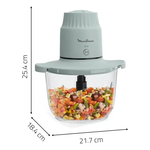 Picadora Moulinex DJ603110 | 2L, Lâminas 4, Vidro